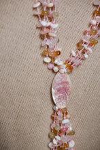 Load image into Gallery viewer, Vintage Natural Stone Pendant Necklace (Floral Clasp)
